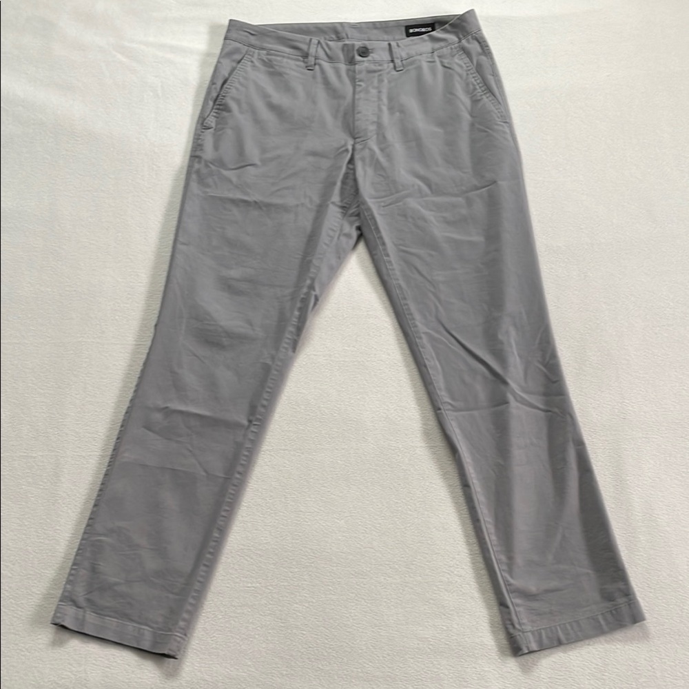 BONOBOS - Gray Lightweight Chino Pants - 32W - 32” Inseam